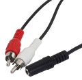 AK267 PRZEJŚCIÓWKA JACK 3,5 NA 2 RCA