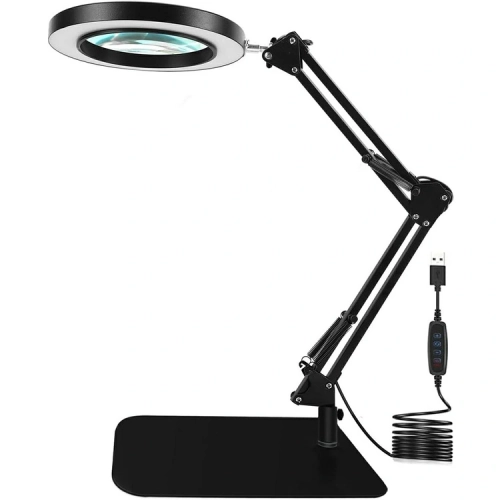 ZD141 LAMPKA LUPA KOSMETYCZNA BIURKOWA