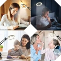 ZD141 LAMPKA LUPA KOSMETYCZNA BIURKOWA