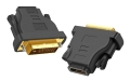 HD6 ADAPTER GNIAZDO HDMI-WTYK DVI GOLD