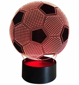 ZD98 LAMPKA NOCNA PIŁKA NOŻNA 3D LED