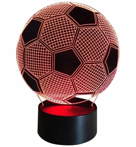 ZD98 LAMPKA NOCNA PIŁKA NOŻNA 3D LED