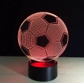 ZD98 LAMPKA NOCNA PIŁKA NOŻNA 3D LED