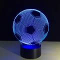 ZD98 LAMPKA NOCNA PIŁKA NOŻNA 3D LED