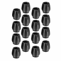 AG562J NAKŁADKI NOGI 16SZT 16-21MM CZARNE