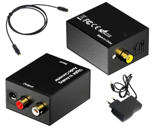 AK319 AUDIO KONWERTER SPDIF + KABEL OPT