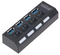 AK244B HUB USB 3.0 4 PORTY B/Z
