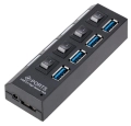 AK244B HUB USB 3.0 4 PORTY B/Z
