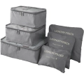 BQ28G ORGANIZER PODRÓŻNY 6 SZT GREY