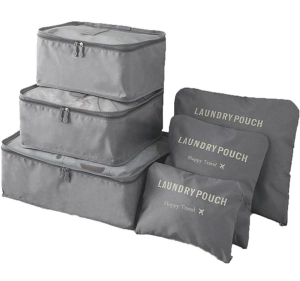 BQ28G ORGANIZER PODRÓŻNY 6 SZT GREY