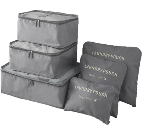 BQ28G ORGANIZER PODRÓŻNY 6 SZT GREY