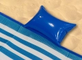 AG366A MATA PLAŻOWA Z PODUSZKĄ ZIELONA