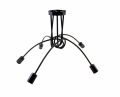 ZD74A NOWOCZESNA LAMPA ŻYRANDOL 5 CZARNY