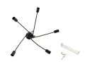 ZD74A NOWOCZESNA LAMPA ŻYRANDOL 5 CZARNY