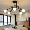 ZD74A NOWOCZESNA LAMPA ŻYRANDOL 5 CZARNY