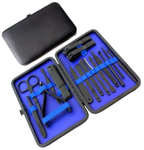 AG603D ZESTAW DO MANICURE NIEBIESKI