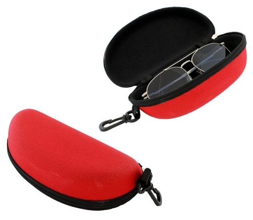 AG177F TWARDE ETUI NA OKULARY CZERWONE