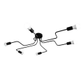 ZD74F LAMPA SUFITOWA 6 RAMION ŻYRANDOL