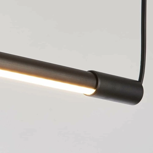 ZD180 LAMPA LED WISZĄCA 2 TUBY CZARNA