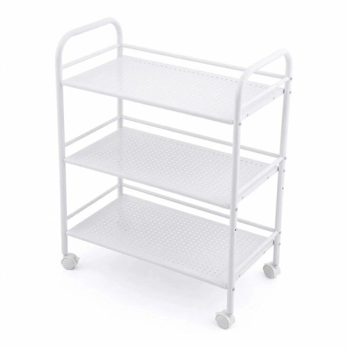DA679A WÓZEK STOLIK NA KÓŁKACH BIAŁY 50x30x75