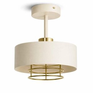 ZD185 LAMPA SUFITOWA WISZĄCA BEŻOWO ZŁOTA