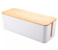AG381E ORGANIZER NA KABLE LISTWY BIAŁY