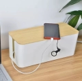 AG381E ORGANIZER NA KABLE LISTWY BIAŁY