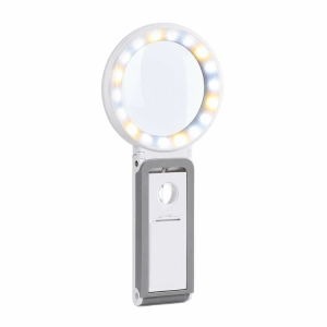DA716 LUPA SZKŁO POWIĘKSZAJĄCE DO CZYTANIA SKŁADANE LED 2W1 30x 10x
