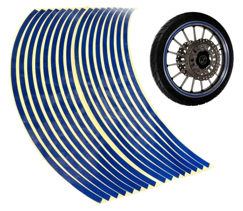 AG555A NAKLEJKI ODBLASKOWE NA KOŁA BLUE