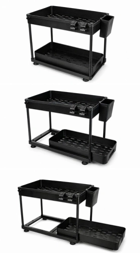 DA675 ORGANIZER POD ZLEW CZARNY