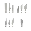 AG607B NOŻYK SKALPEL + OSTRZA 13PCS