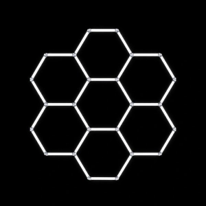 ZD211C LAMPA LED 7 HEXAGONÓW 234X244CM