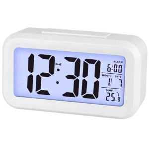 AK240C CYFROWY BUDZIK WHITE LED BIAŁY MINI