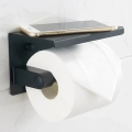AG887 UCHWYT NA PAPIER TOALETOWY Z PÓŁKĄ