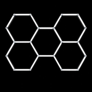 ZD211 LAMPA LED 5 HEXAGONÓW 297X206CM
