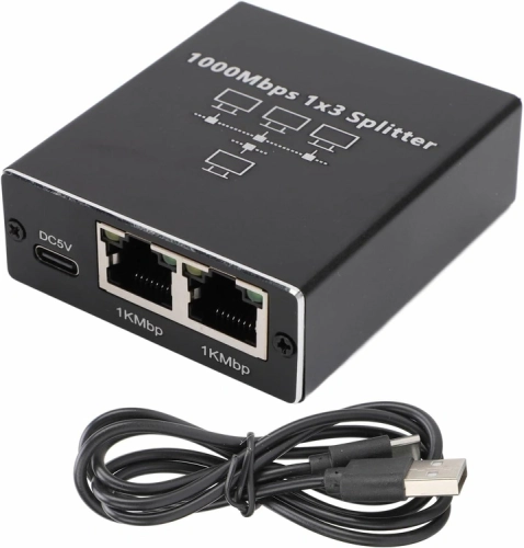 HD43A ROZDZIELACZ SIECIOWY 1X3 RJ45