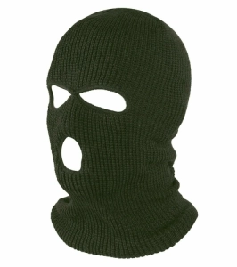BQ42E KOMINIARKA BALACLAVA 3 OTWORY GREE