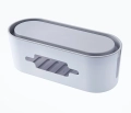 AG381F ORGANIZER NA KABLE LISTWY BIAŁY