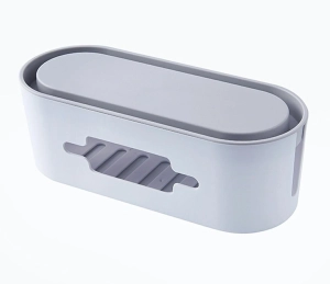 AG381F ORGANIZER NA KABLE LISTWY BIAŁY