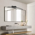 ZD198A LAMPKA ŚCIENNA ŁUK 60CM BIAŁA ZIMNY CZARNA