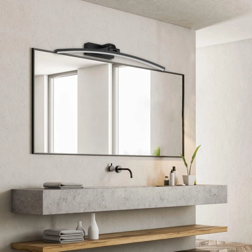 ZD198A LAMPKA ŚCIENNA ŁUK 60CM BIAŁA ZIMNY CZARNA