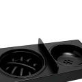DA537 MISKA PODWÓJNA NA STOJAKU