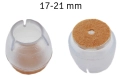 AG562C NAKŁADKI NOGI MEBLE 16SZT 17-22MM