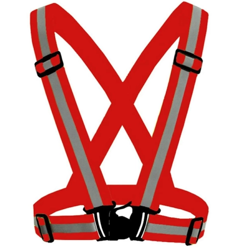 AG590D SZELKI ODBLASKOWE KAMIZELKA RED