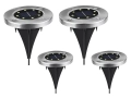 ZD50J OGRODOWA LAMPA SOLARNA 8LED ZESTAW 4SZT