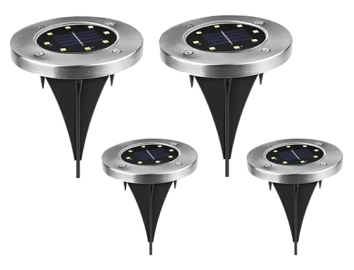 ZD50J OGRODOWA LAMPA SOLARNA 8LED ZESTAW 4SZT