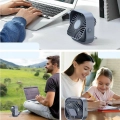 DA666A MINI WIATRAK BIURKOWY USB CZARNY