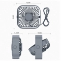 DA666A MINI WIATRAK BIURKOWY USB CZARNY