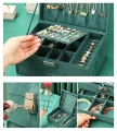 CA7 PUDEŁKO ORGANIZER DO BIŻUTERII ZIELONY