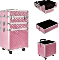 CA19C KUFER NA KÓŁKACH 3w1 61X36X25 PINK